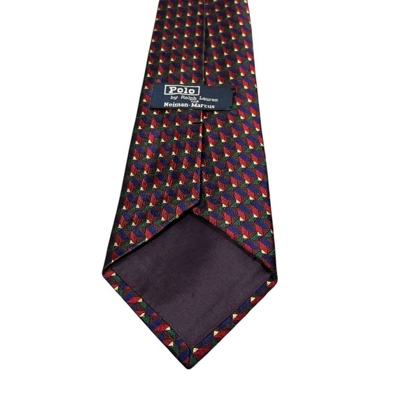 Vintage Polo Ralph Lauren‎ Cubism Silk Tie - Picture 4 of 4